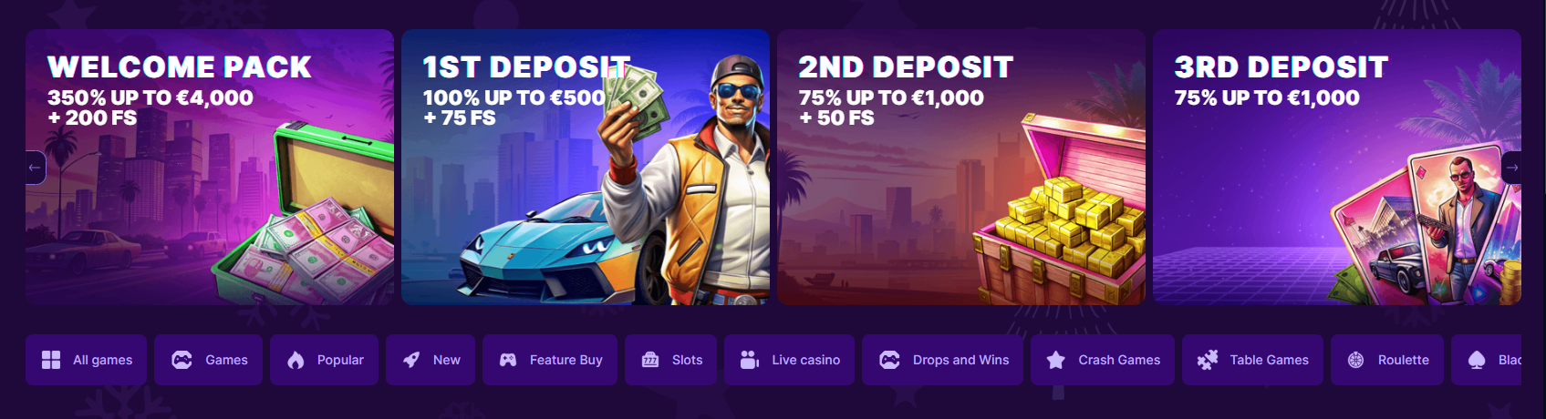 Beschikbaar Slotrush games overzicht